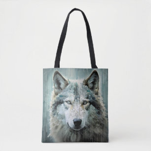 Wolf Animal Art Decor Paint Mosaic Tasche