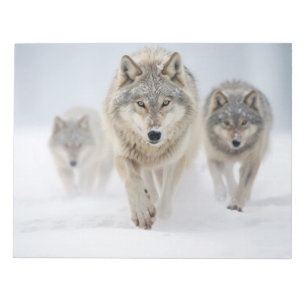 Wolf Animal Family Wandering Nature Out Notizblock