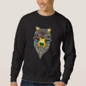 Wolf Animal Head Predator Decorative Sweatshirt (Vorderseite)