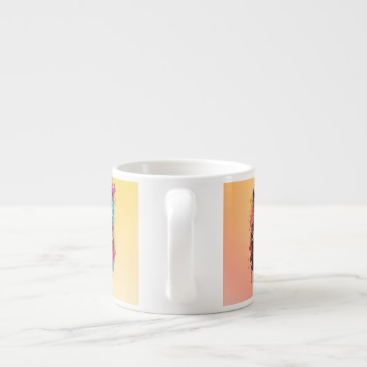 Wolf Animal Logo Design-87694 Espressotasse (Rückseite)