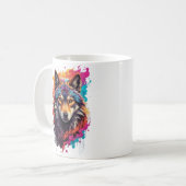 Wolf Animal Logo Design-87694 Kaffeetasse (Vorderseite Links)