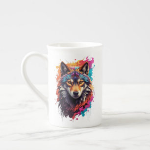 Wolf Animal Logo Design-87694 Porzellantasse
