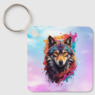 Wolf Animal Logo Design-87694 Schlüsselanhänger