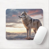 Wolf Animal Nature Majestic Wilderness Mousepad (Mit Mouse)