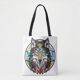 Wolf Animal Portrait Gestaltete Glass Wildlife For Tasche
