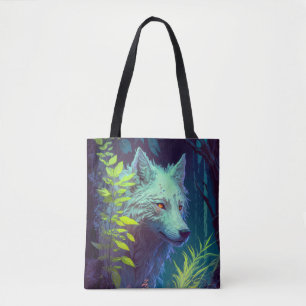 Wolf Animal Portrait Painting Wildlife Outdoor Tasche