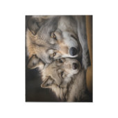 Wolf Animal Wild Beauty Freedom Wilderness Liebe Notizblock (Rotiert)