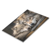 Wolf Animal Wild Beauty Freedom Wilderness Liebe Notizblock (angewinkelt)