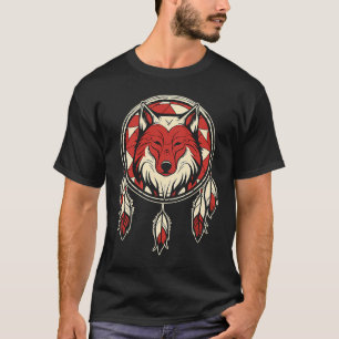 Wolf Animal Wildlife Wolf und ein Traumfang T-Shirt