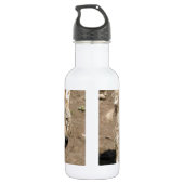 Wolf Animals Peace Liebe Naturpark Wölfe Destiny Trinkflasche (Rückseite)