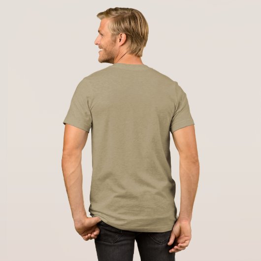 Wolf-Annahmer-T-Shirt Tri-Blend Shirt (Rückseite voll)
