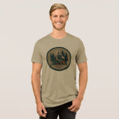 Wolf-Annahmer-T-Shirt Tri-Blend Shirt (Vorderseite voll)