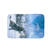 Wolf-Anruf Badematte (Vorderseite)