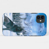 Wolf-Anruf Case-Mate iPhone Hülle (Rückseite (Horizontal))