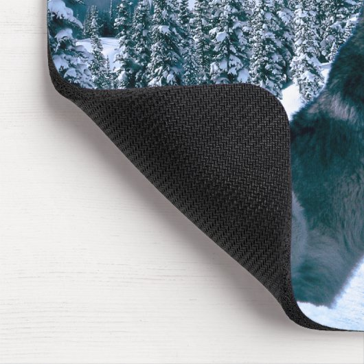 Wolf-Anruf Mousepad (Ecke)