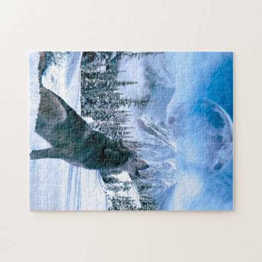 Wolf-Anruf Puzzle (Horizontal)