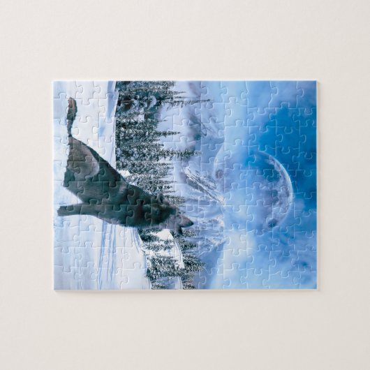 Wolf-Anruf Puzzle (Horizontal)