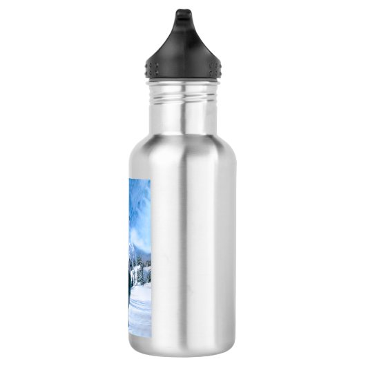 Wolf-Anruf Trinkflasche (Rechts)