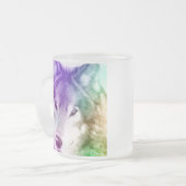 Wolf-Anstarren-Kunst Mattglastasse (Vorderseite Links)