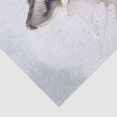 Wolf Aquarell Seidenpapier (Detail)