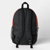 Wolf Art Bedruckter Rucksack (Rückseite)