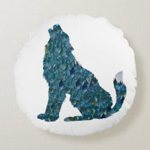 Wolf Art cushion
