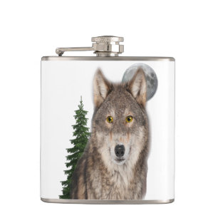 Wolf Art Flachmann