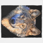 Wolf-Art-Fleece-Decke Fleecedecke (Vorderseite (Horizontal))