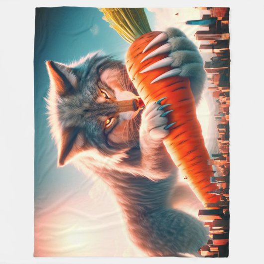 Wolf Art Fleecedecke (Vorderseite)