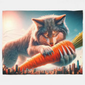 Wolf Art Fleecedecke (Vorderseite (Horizontal))