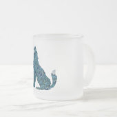 Wolf Art Glas Tasse (VorderseiteRechts)