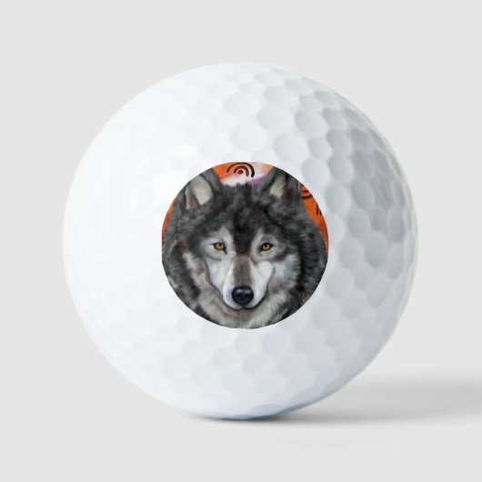 Wolf Art Golfball (Vorderseite)