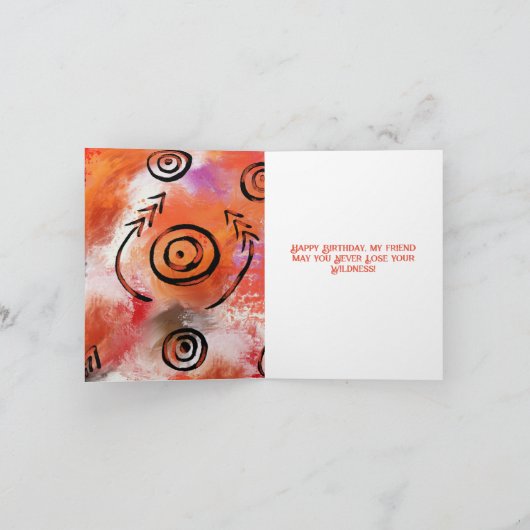 Wolf Art Karte (Innenseite)