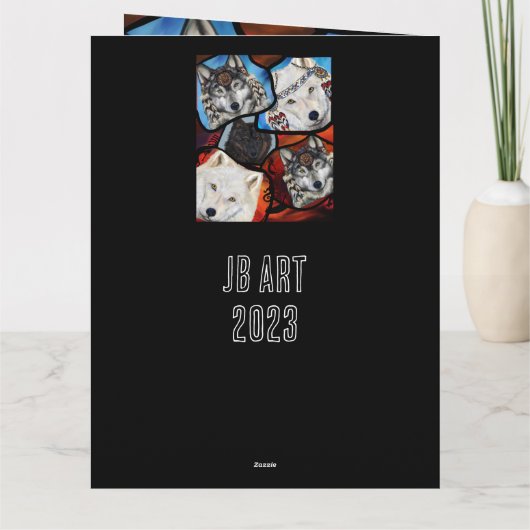 WOLF ART KARTE (Rückseite)