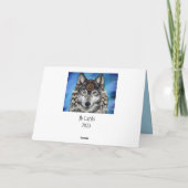 Wolf Art Karte (Rückseite)