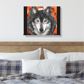 Wolf Art Leinwanddruck (Insitu (Schlafzimmer))
