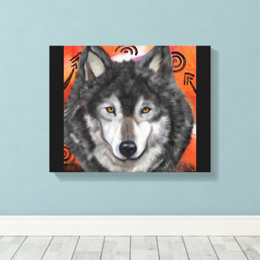 Wolf Art Leinwanddruck (Insitu (Holzboden))