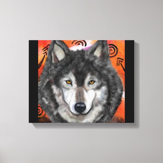 Wolf Art Leinwanddruck (Vorderseite)