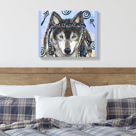 Wolf Art Leinwanddruck (Insitu (Schlafzimmer))