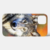 Wolf Art Painting Image Case-Mate iPhone Hülle (Rückseite (Horizontal))