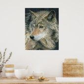 Wolf Art Poster (Küche)