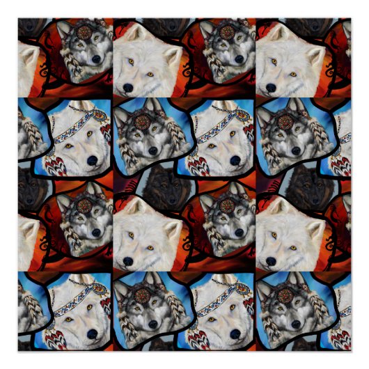 WOLF ART POSTER (Vorderseite)