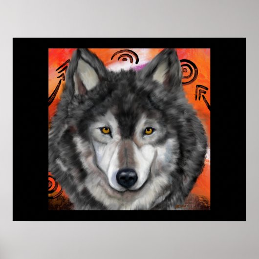 Wolf Art Poster (Vorne)
