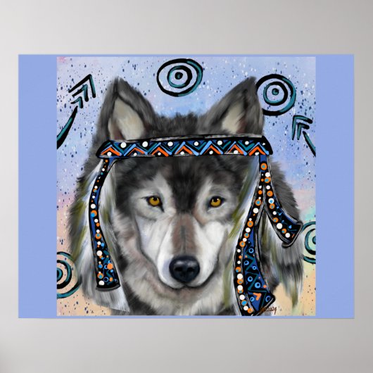 Wolf Art Poster (Vorne)