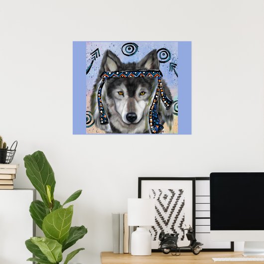 Wolf Art Poster (Heimbüro)