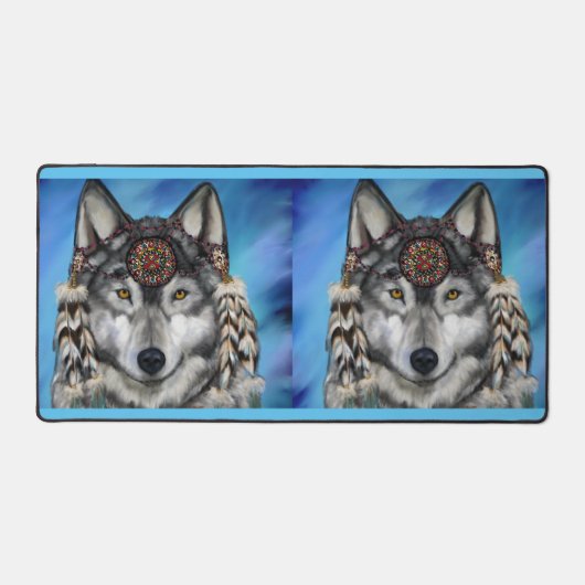 Wolf Art Schreibtischunterlage (Vorderseite)