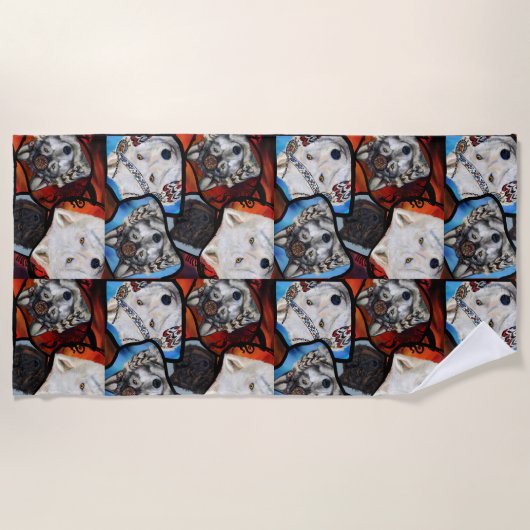 WOLF ART STRANDTUCH (Vorderseite)