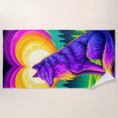 Wolf Art Strandtuch (Vorderseite)