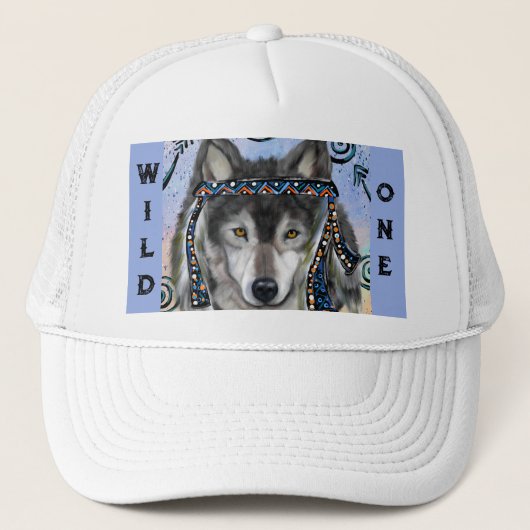 Wolf Art Truckerkappe (Vorderseite)