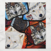 WOLF ART WEINETIKETT (Einzelnes Label)